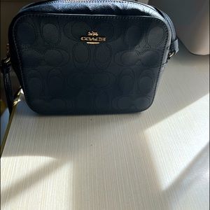 Cute Navy blue classic Coach bag